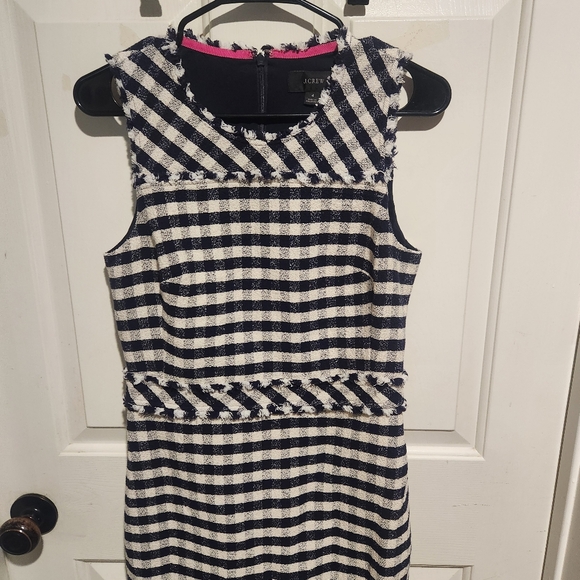 J. Crew plaid sheath sleeveless tweed dress Business Office Professional Size 4 - Picture 6 of 10